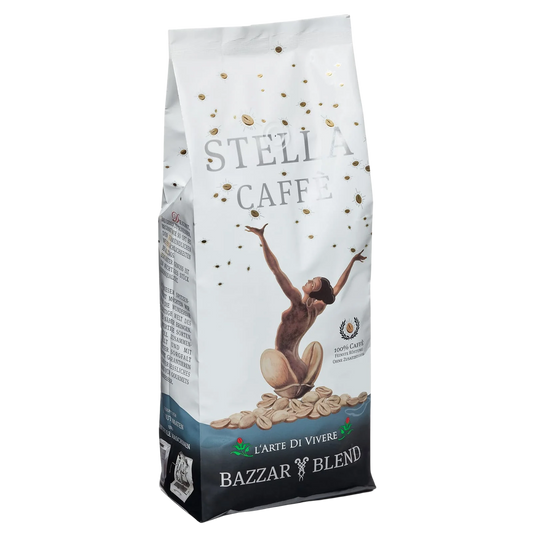 Frisch geröstete Espresso Bohnen 'Stella Classico' von BAZZAR - ideal für Kaffee-Einsteiger.