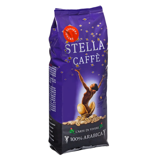 Entkoffeinierter Espresso 'Stella' von Bazzar - Frisch geröstet für genussvolle Momente ohne Koffein.