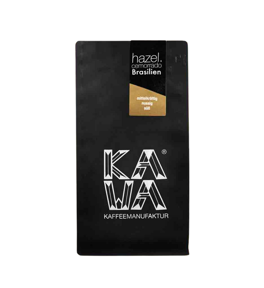 KAWA Cemorrado Hazel - Frisch geröstete Kaffeebohnen mit Haselnuss-Aroma für vollkommenen Kaffeegenuss.