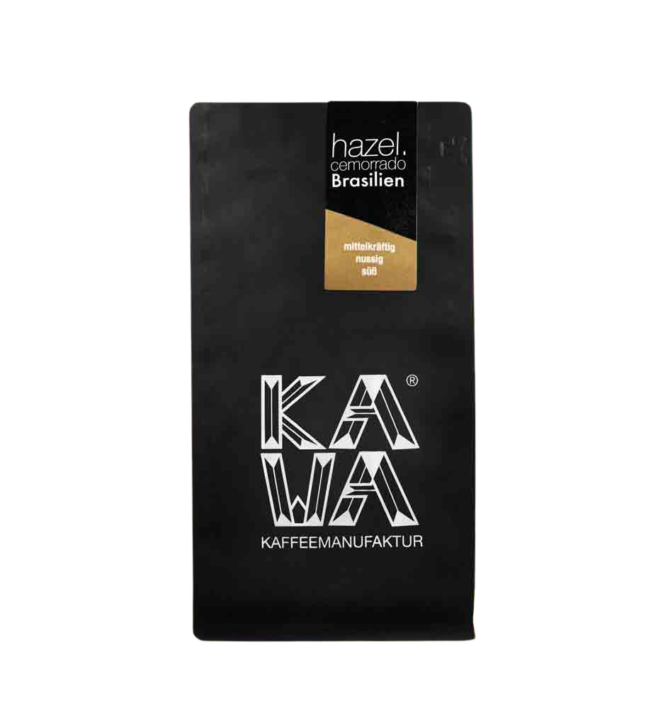 KAWA Cemorrado Hazel - Frisch geröstete Kaffeebohnen mit Haselnuss-Aroma für vollkommenen Kaffeegenuss.