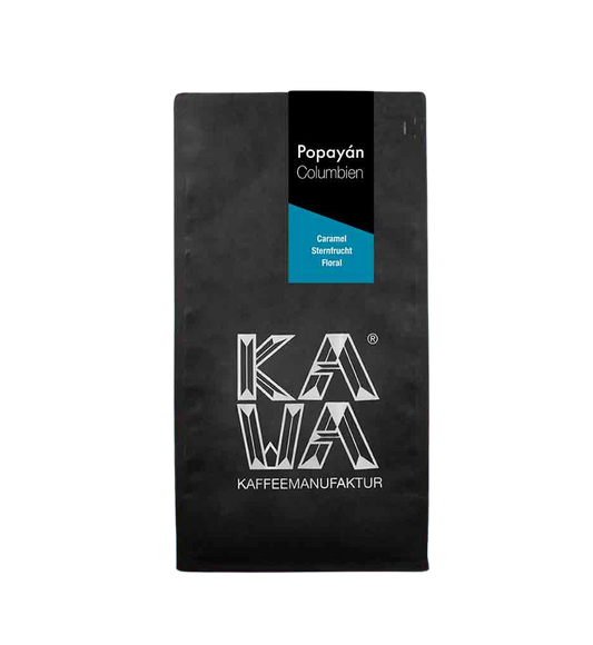 KAWA's Popayan Colombian Kaffee mit Caramel-Note – Frisch geröstete Bohnen für ein geschmackliches Erlebnis aus Kolumbien