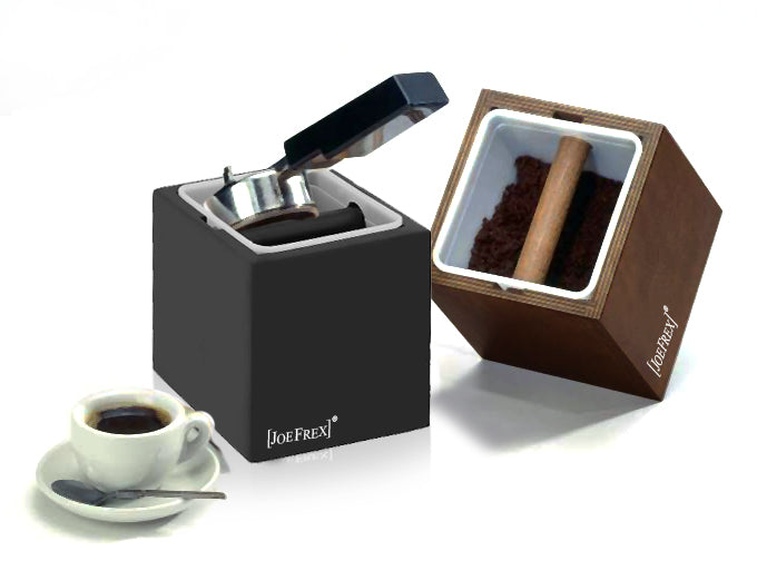 JoeFrex_Abschlagbehaelter_Classic_Schwarz_und_brauen